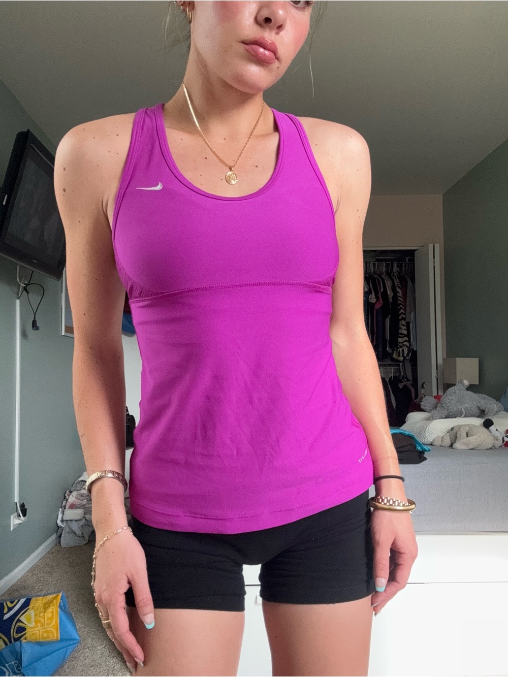 Vintage Nike Bright Purple Racerback Performance Tank